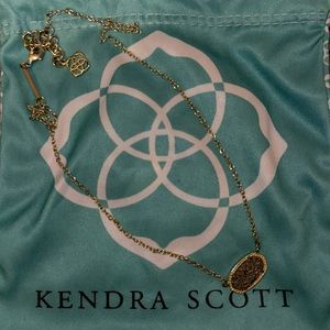 Kendra Scott Gray and Gold Necklace